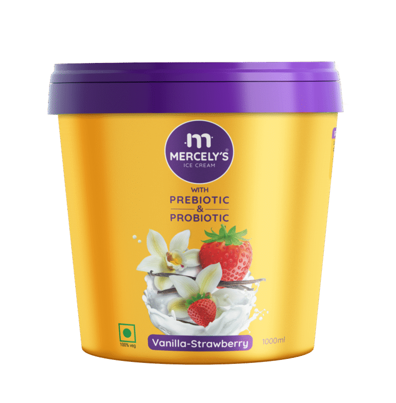 Tub Two in One Vanilla - Strawberry - 1 Ltr